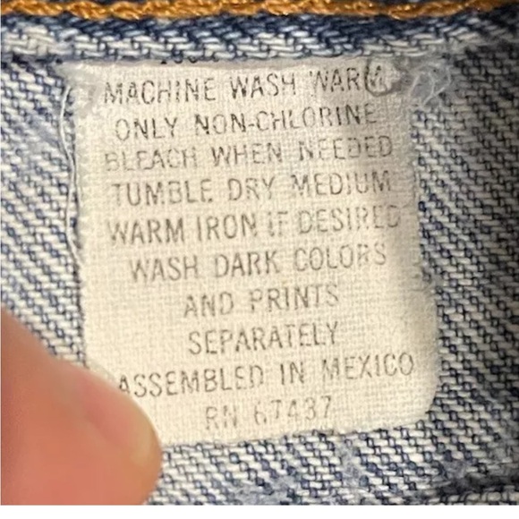 Vintage Bugle Boy Jean Cut Off Shorts Jorts Mens 32 Light Wash - Picture 4 of 12